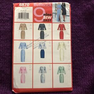 Butterick Sewing pattern 6870 womens dress separates sz 8 10 12